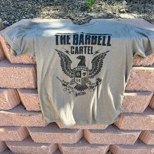 The Barbell Cartel Men's Eagle T-Shirt Olive Size L